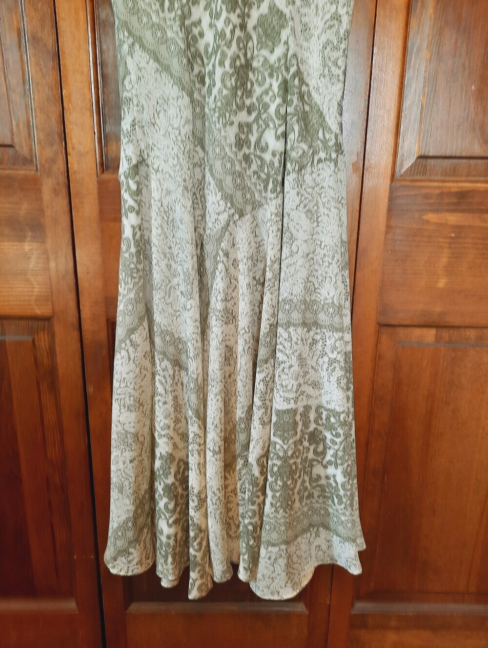 Vintage K Studio Paisley Lace Print Assystemrical Drop Waist Midi Dress Size 14 - Picture 12 of 12